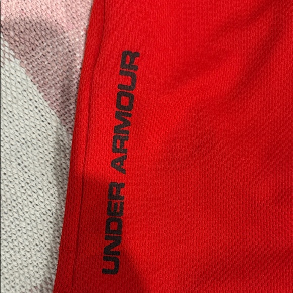 Under Armour Kids Bright Red Shorts - Picture 5 of 5